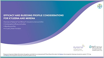 Downloadable efficacy and bleeding profile considerations guide thumbnail.