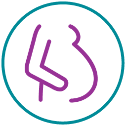 An icon of a pregnant woman